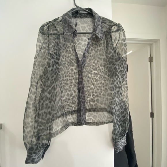 Zara sheer blouse - Picture 1 of 5